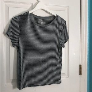 Hollister ‘Soft & Sexy’ Grey stripes Tee Shirt